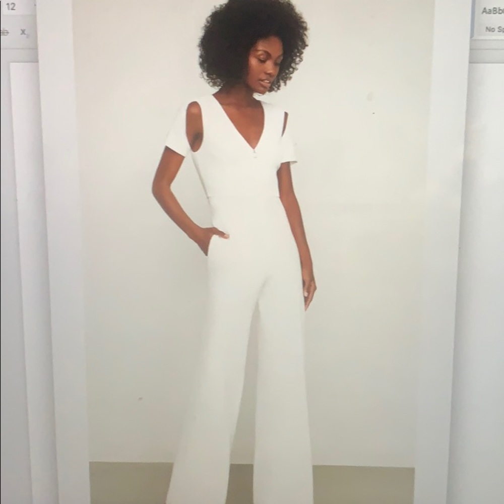 BCBG white Romper XS (brand new)
